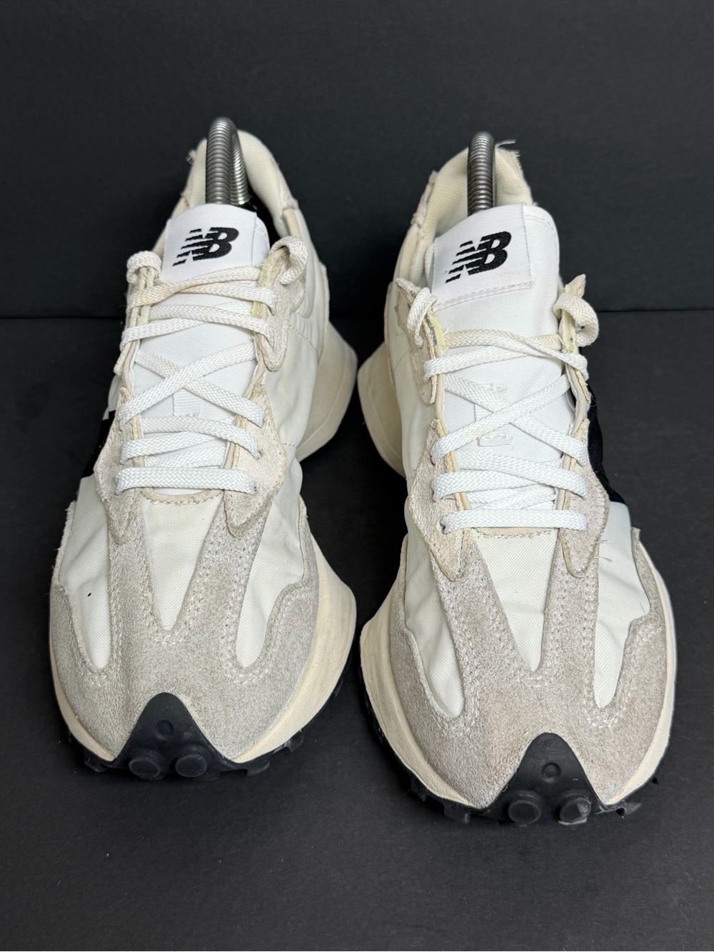 New Balance 327 Sea Salt Black Womens Sneakers WS327FE Size 8.5 Men 7 Low Top - Picture 4 of 11
